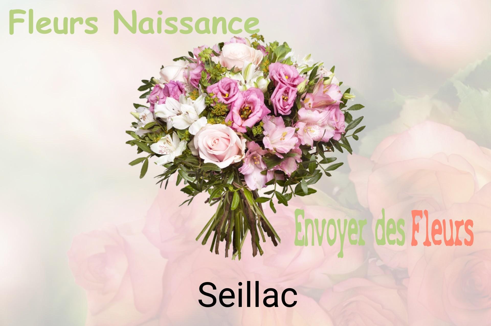 Bouquet de fleurs de naissance livré à Seillac